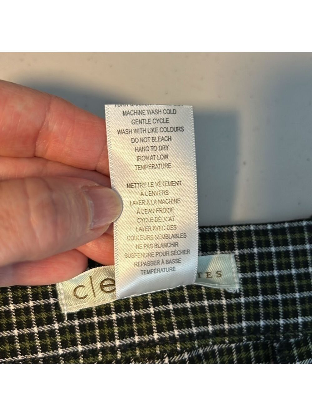 Cleo Plaid Slim Ankle Trouser Pant NWT - Picture 7 of 13